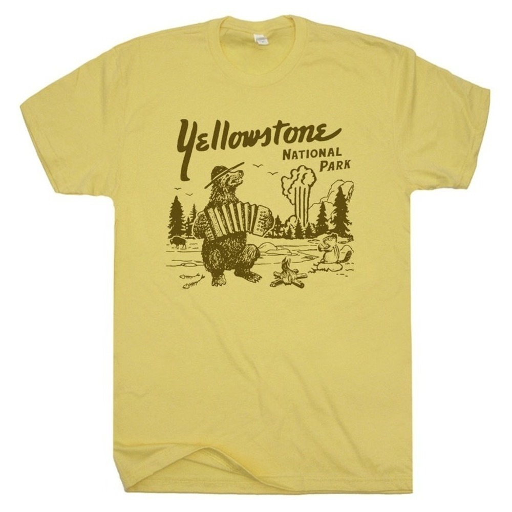 Yellowstone T Shirt Funny Shirts Yellowstone Shirt National Park Cute Bear